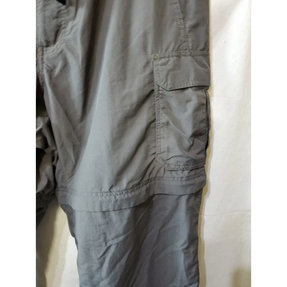 Rei Co-op Pants Mens L Green Cargo Pockets Convertible Hiking 32Wx29L Zip Off